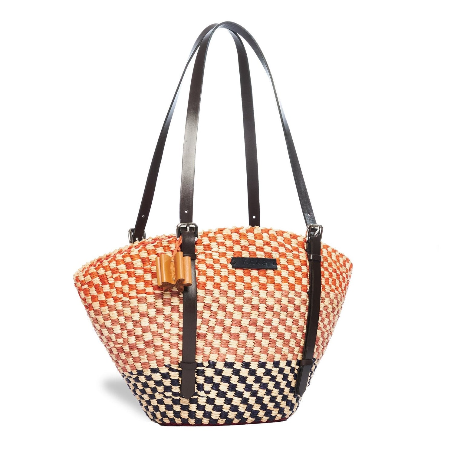 “Ara Oval” Raffia Bag