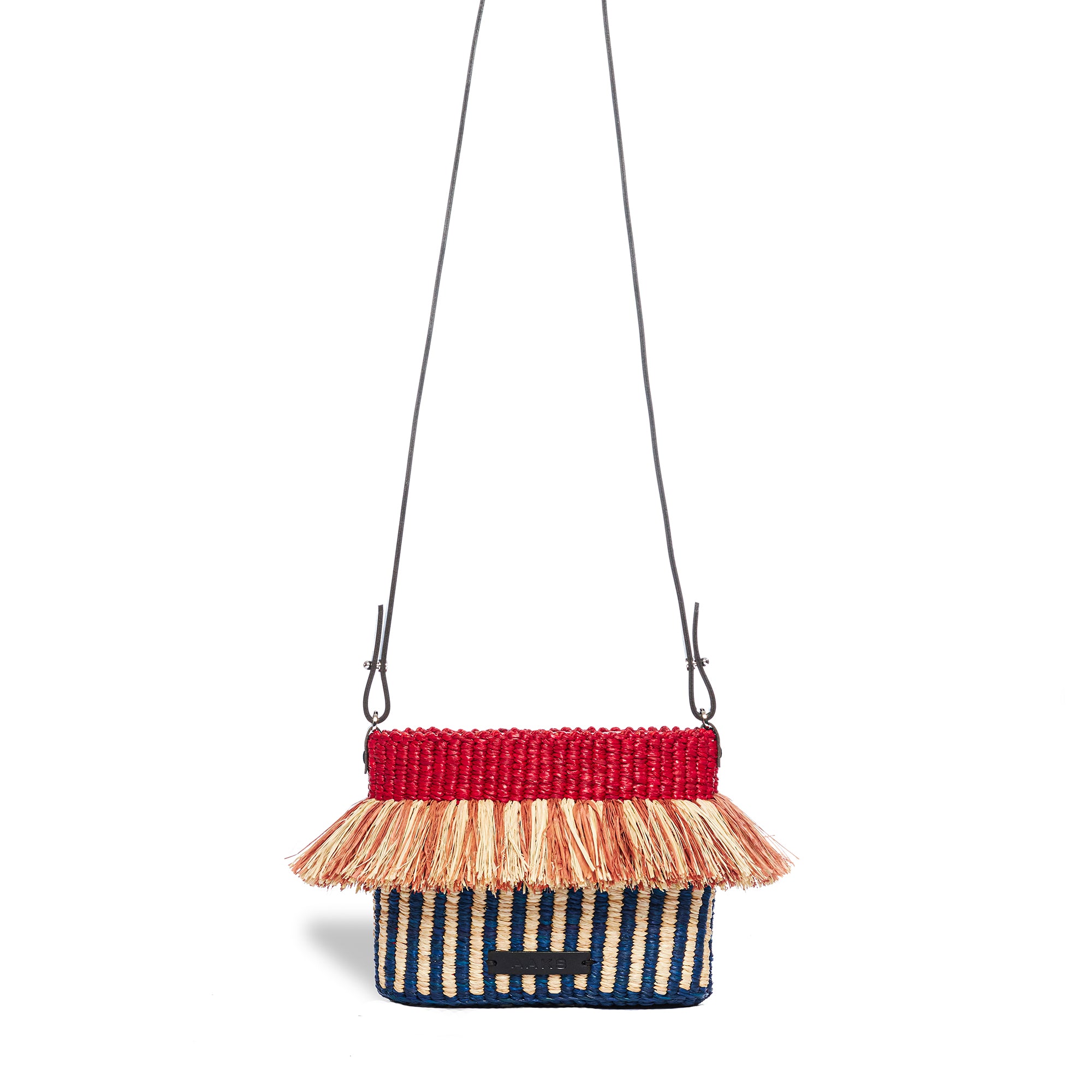 “Hana Mini Red” Raffia Bag