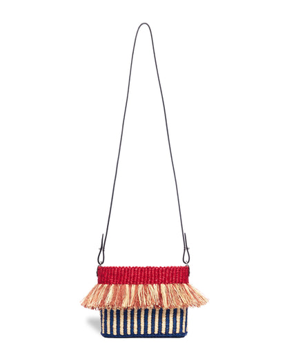 “Hana Mini Red” Raffia Bag