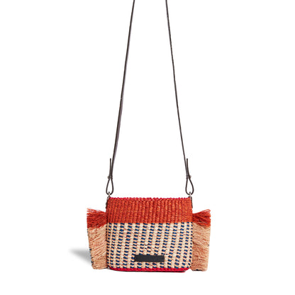 “Hana Mini Tan” Raffia Bag