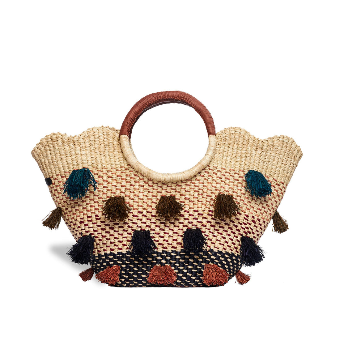 Raffia Tote &quot;Scallop&quot;